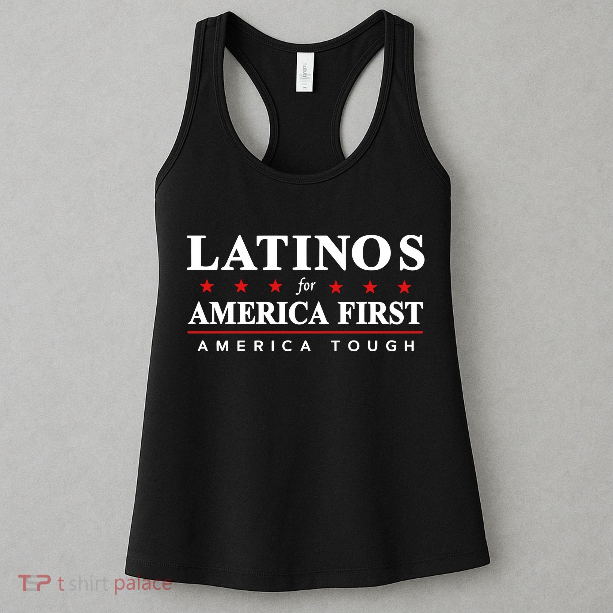 Latinos For America First America Tough Women's Tank Top