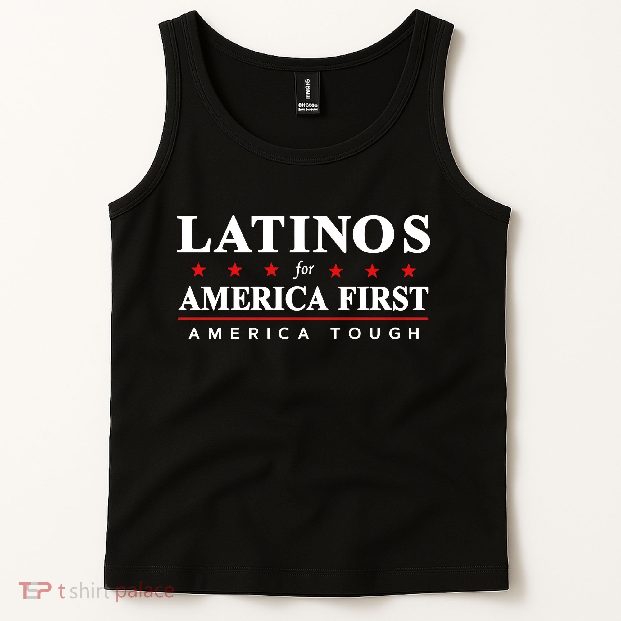 Latinos For America First America Tough Tank Top
