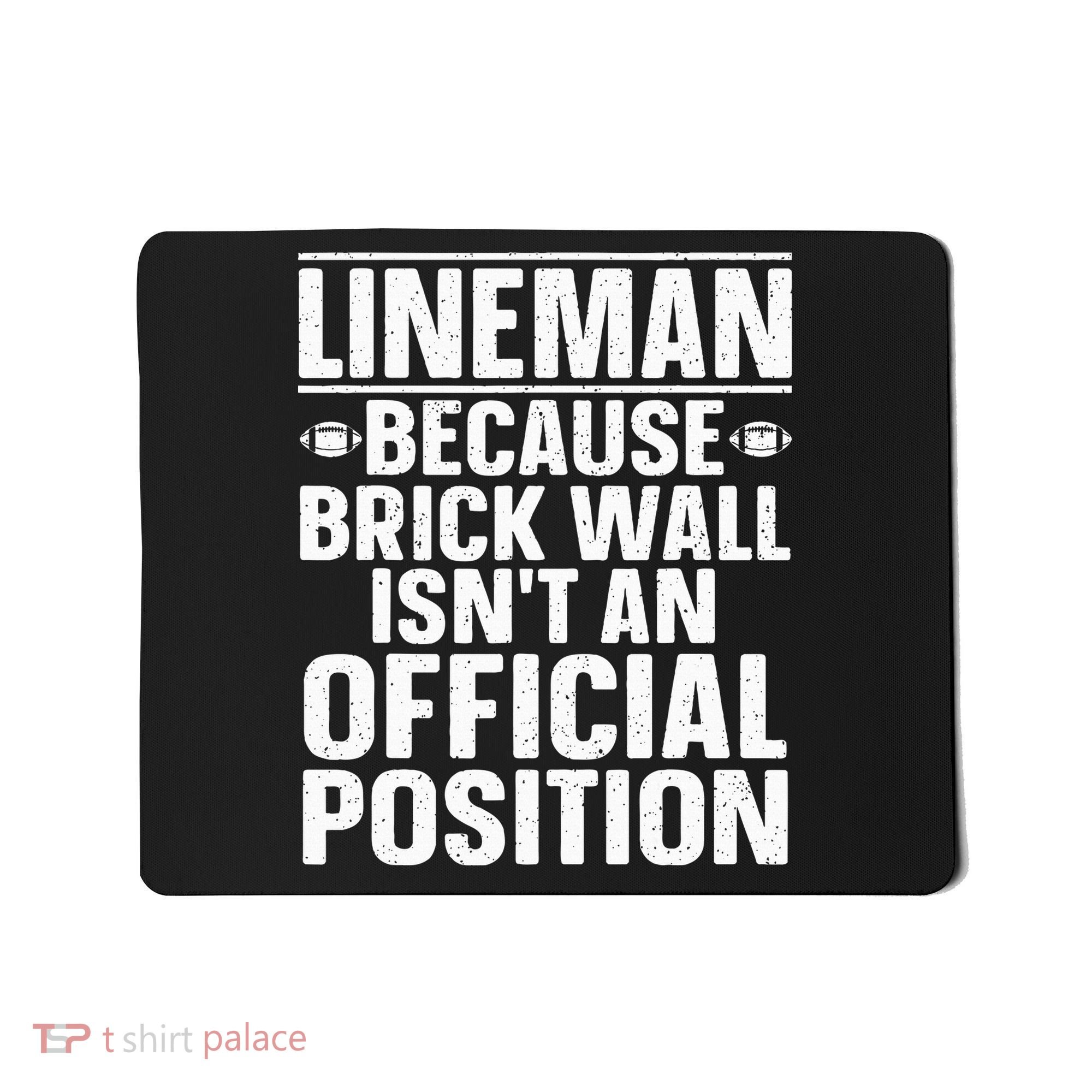 Lineman Football Art For Football Player Lineman Mousepad