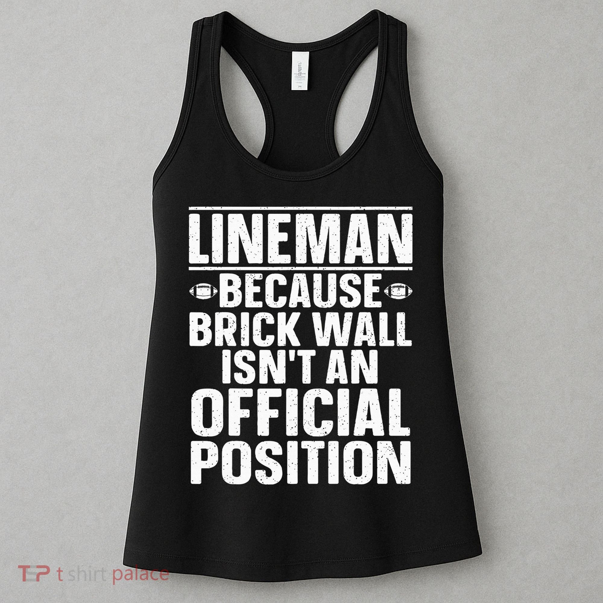 Lineman Football Art For Football Player Lineman Women's Tank Top
