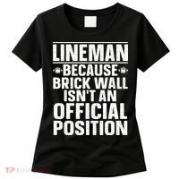Lineman Football Art For Football Player Lineman Women's T-Shirt thumb 0