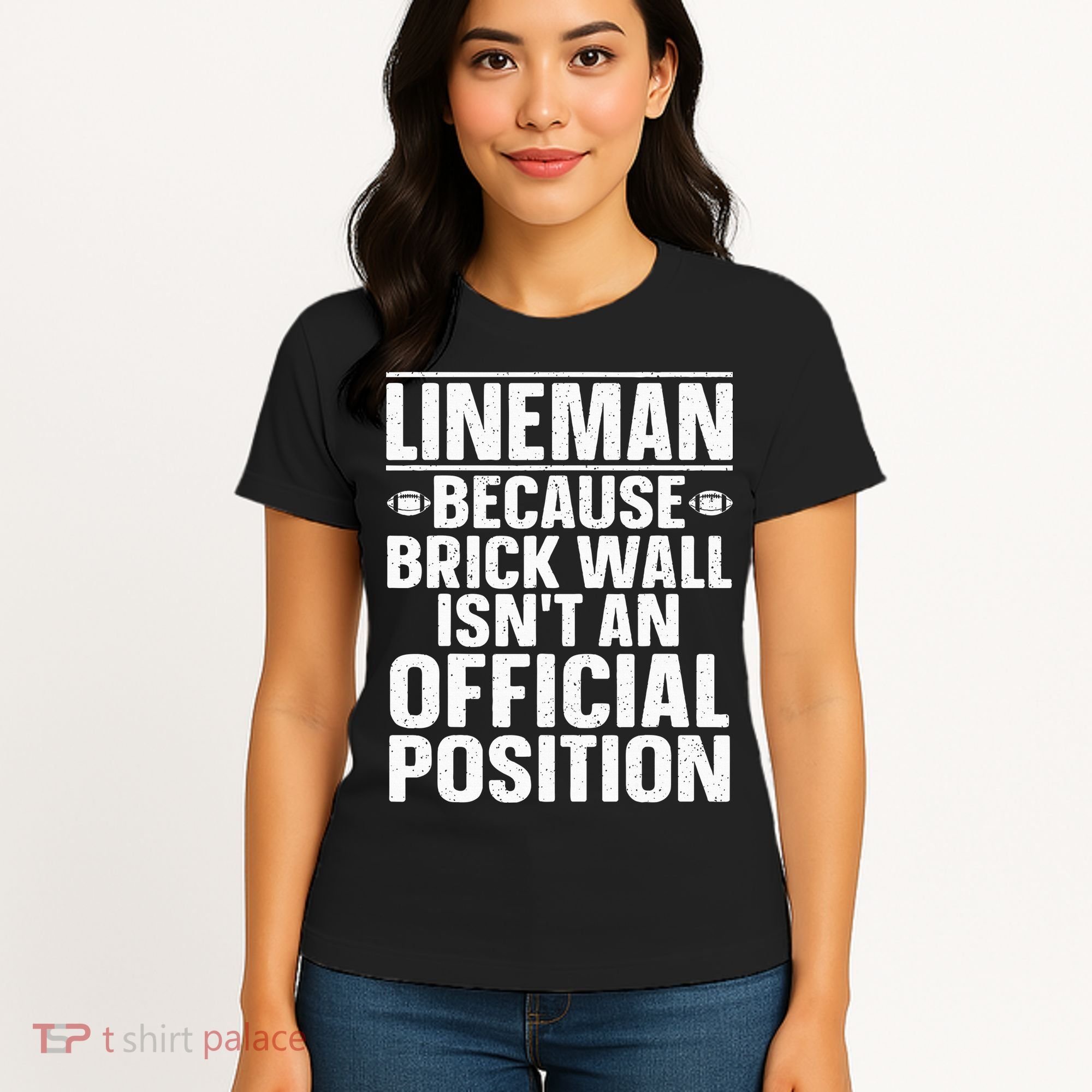 Lineman Football Art For Football Player Lineman Women's T-Shirt