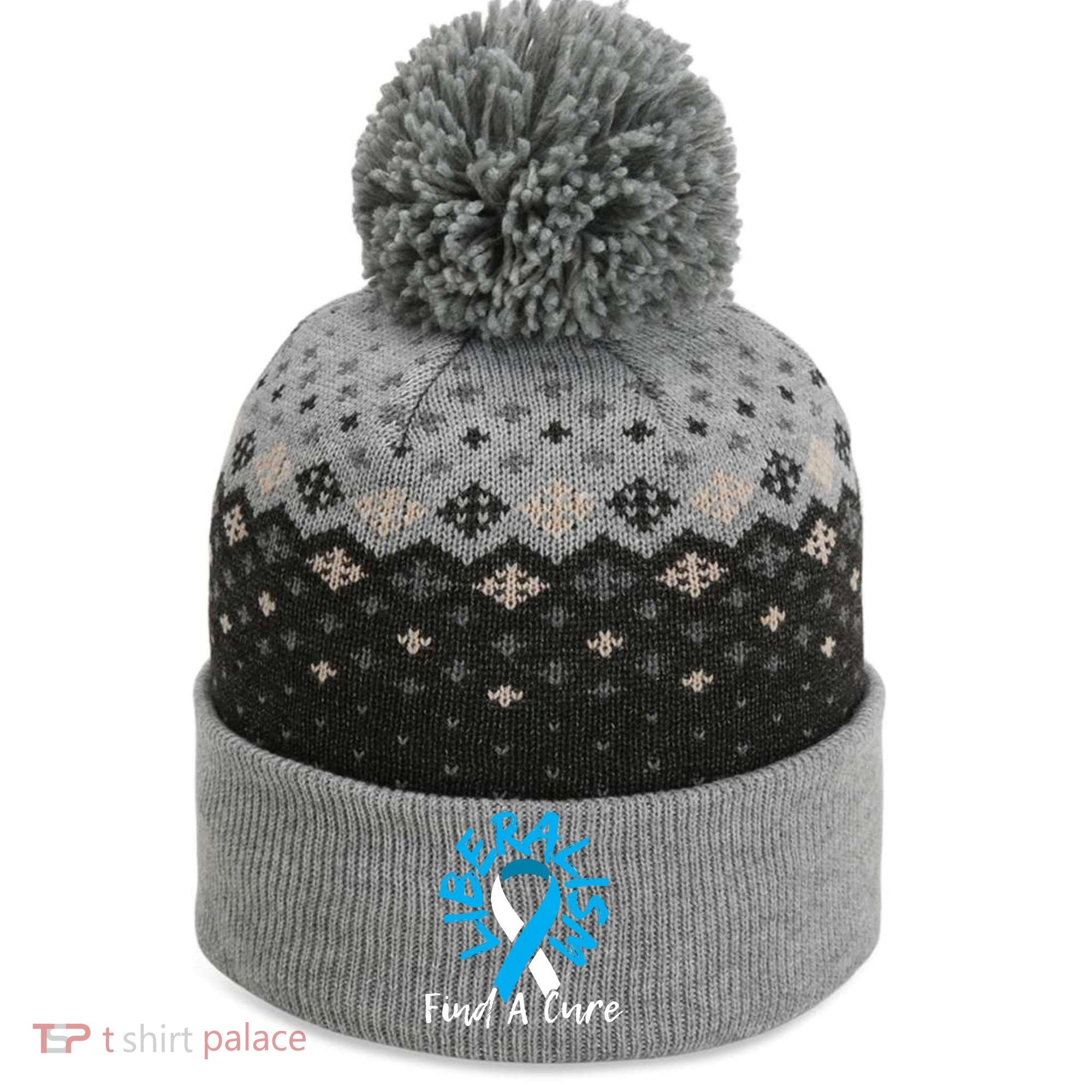 Liberalism Find A Cure Funny Conservative Republican Gift Great Gift The Baniff Cuffed Pom Beanie