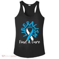 Liberalism Find A Cure Funny Conservative Republican Gift Great Gift Ladies PosiCharge Competitor Racerback Tank thumb 0