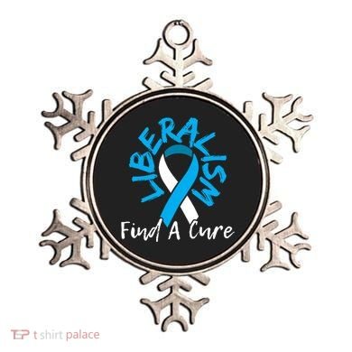 Liberalism Find A Cure Funny Conservative Republican Gift Great Gift Ornament