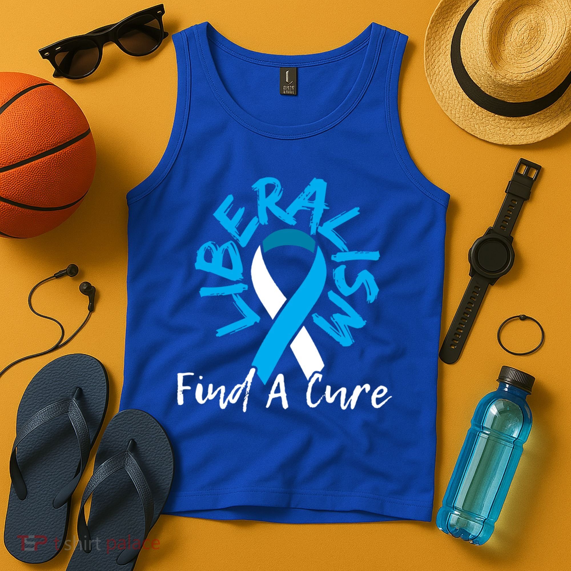 Liberalism Find A Cure Funny Conservative Republican Gift Great Gift Tank Top