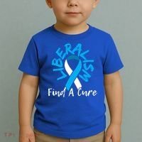 Liberalism Find A Cure Funny Conservative Republican Gift Great Gift Toddler T-Shirt thumb 2