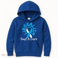Liberalism Find A Cure Funny Conservative Republican Gift Great Gift Kids Hoodie thumb 0