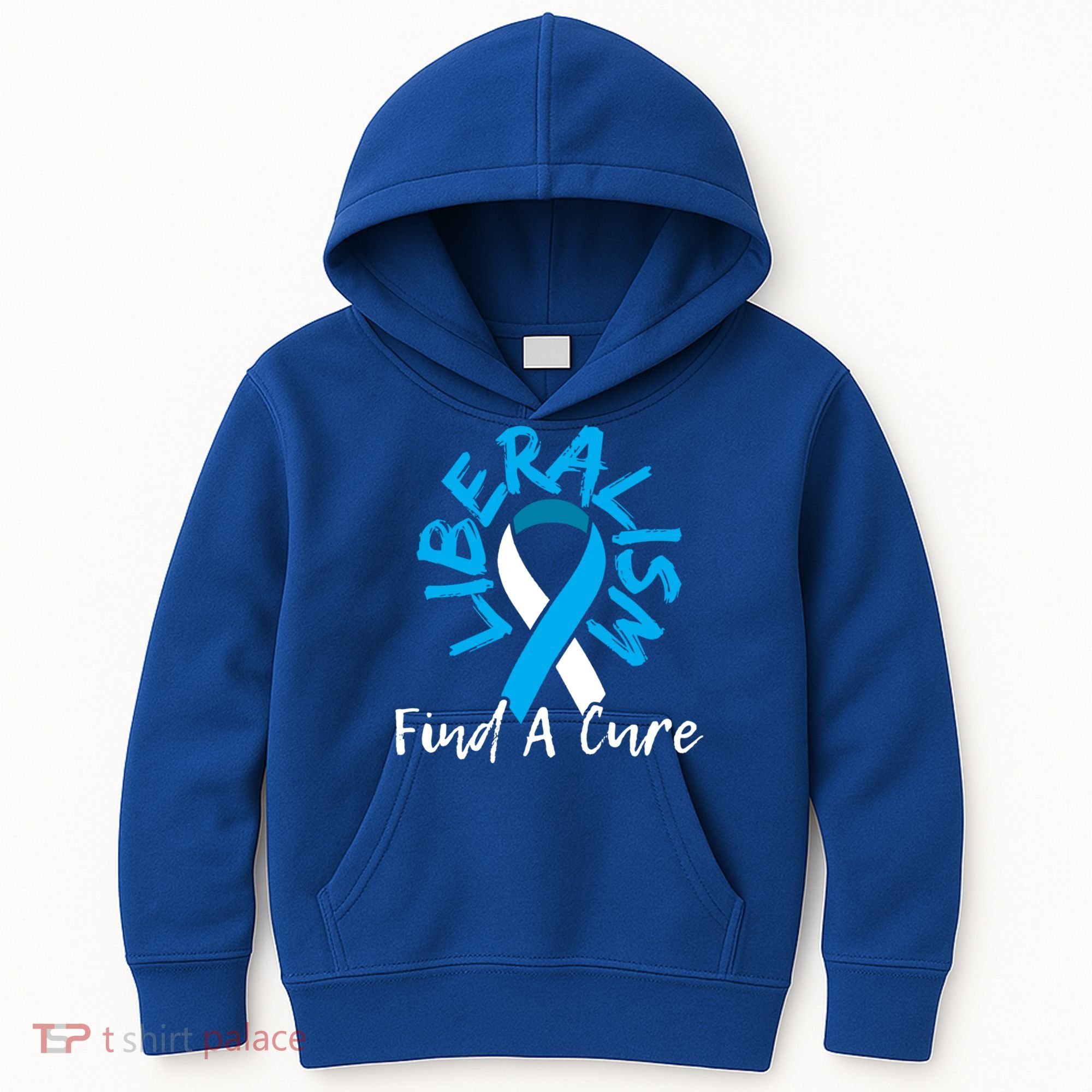 Liberalism Find A Cure Funny Conservative Republican Gift Great Gift Kids Hoodie
