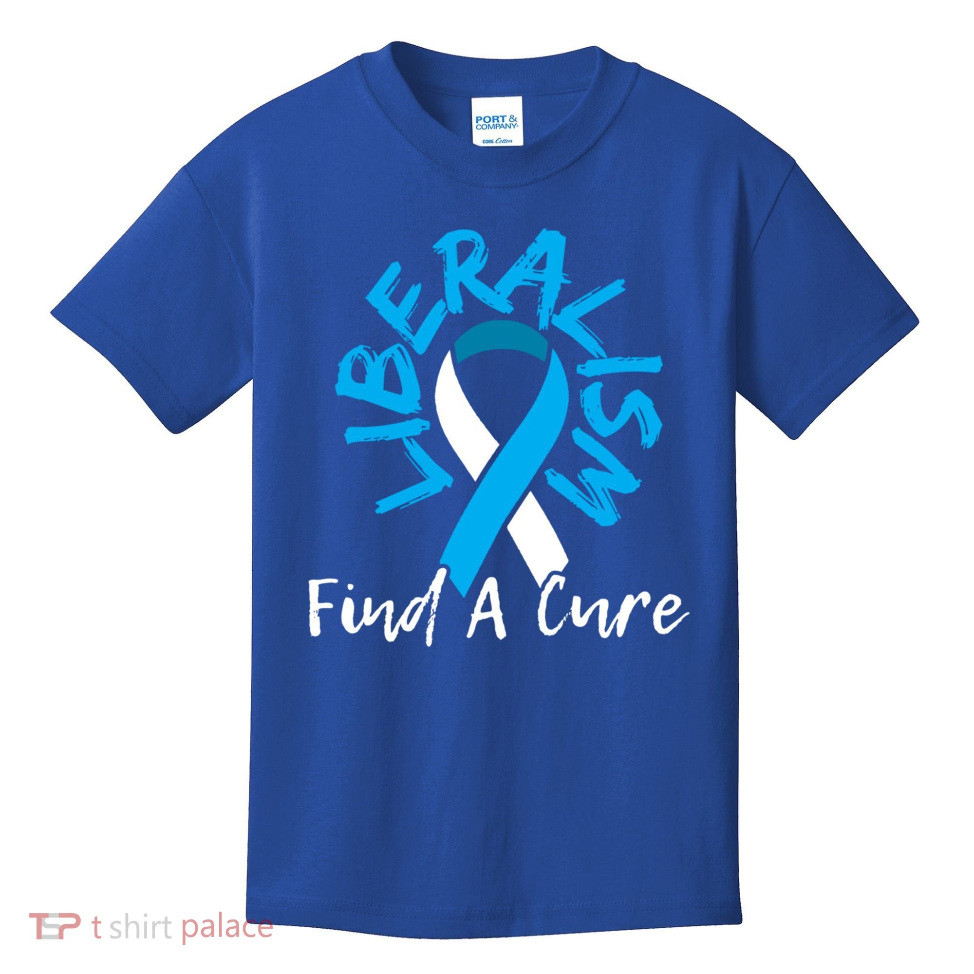 Liberalism Find A Cure Funny Conservative Republican Gift Great Gift Kids T-Shirt