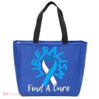 Liberalism Find A Cure Funny Conservative Republican Gift Great Gift Tote Bag thumb 0