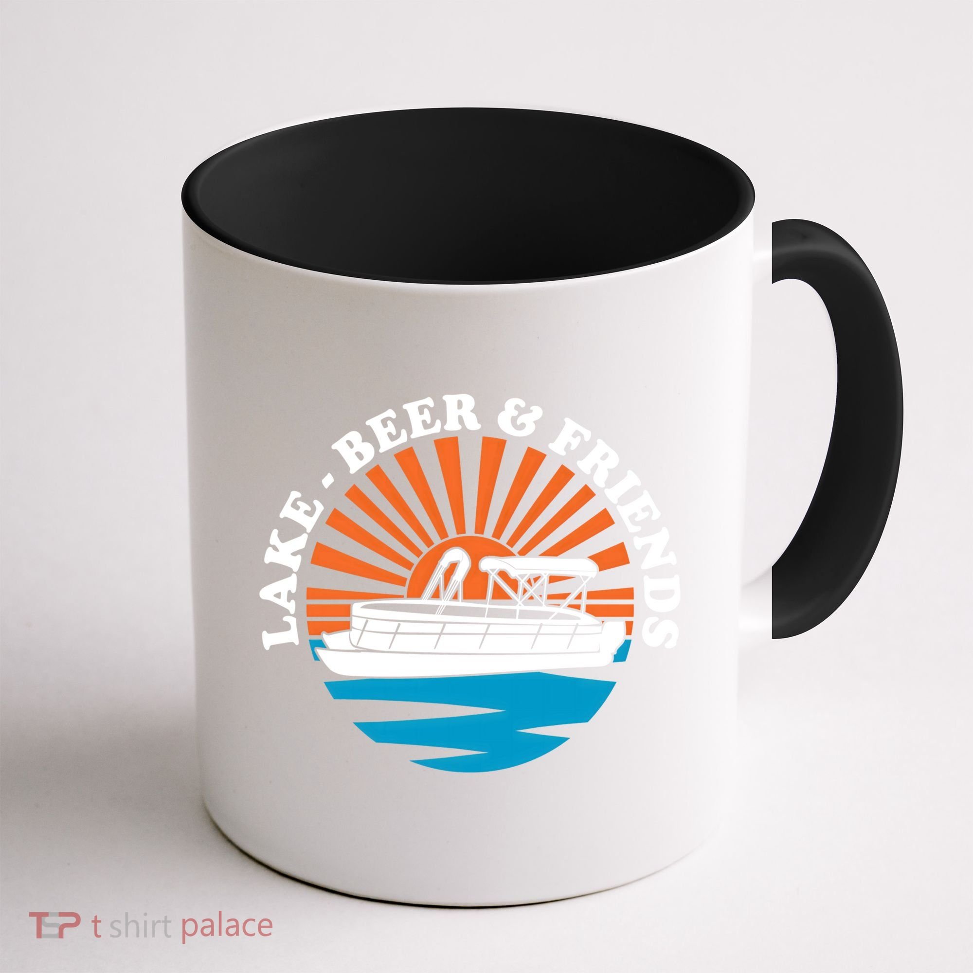 Lake Friends Boating Ing Summer Pontoon Boat Dad Mom Gift Coffee Mug