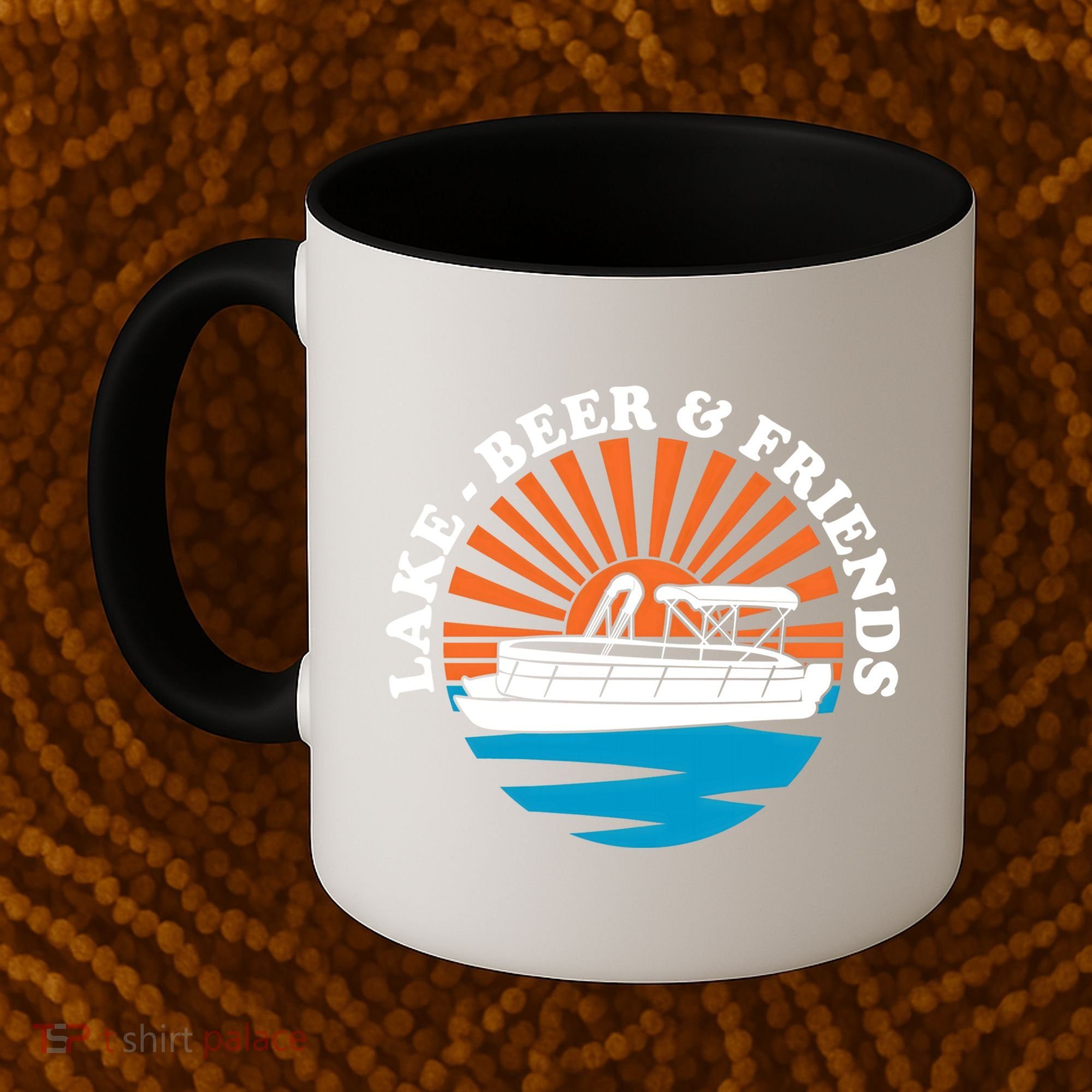 Lake Friends Boating Ing Summer Pontoon Boat Dad Mom Gift Coffee Mug