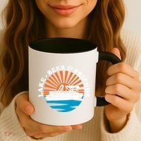Lake Friends Boating Ing Summer Pontoon Boat Dad Mom Gift Coffee Mug thumb 3