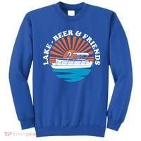 Lake Friends Boating Ing Summer Pontoon Boat Dad Mom Gift Sweatshirt thumb 0
