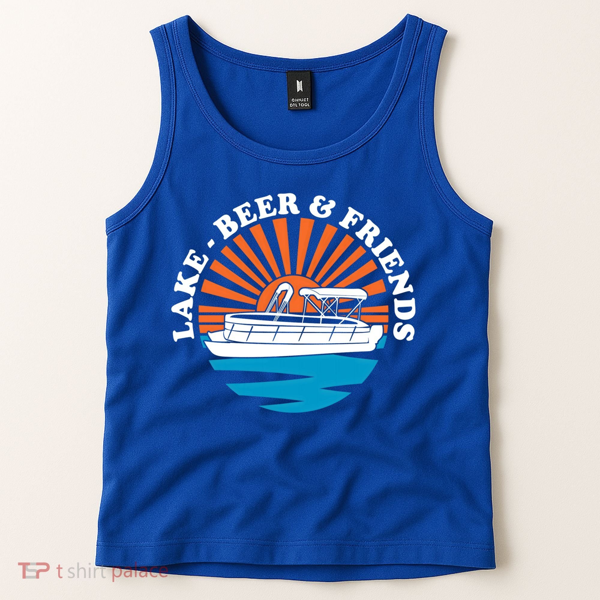 Lake Friends Boating Ing Summer Pontoon Boat Dad Mom Gift Tank Top