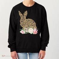 Leopard Floral Bunny Women's Sweatshirt thumb 0