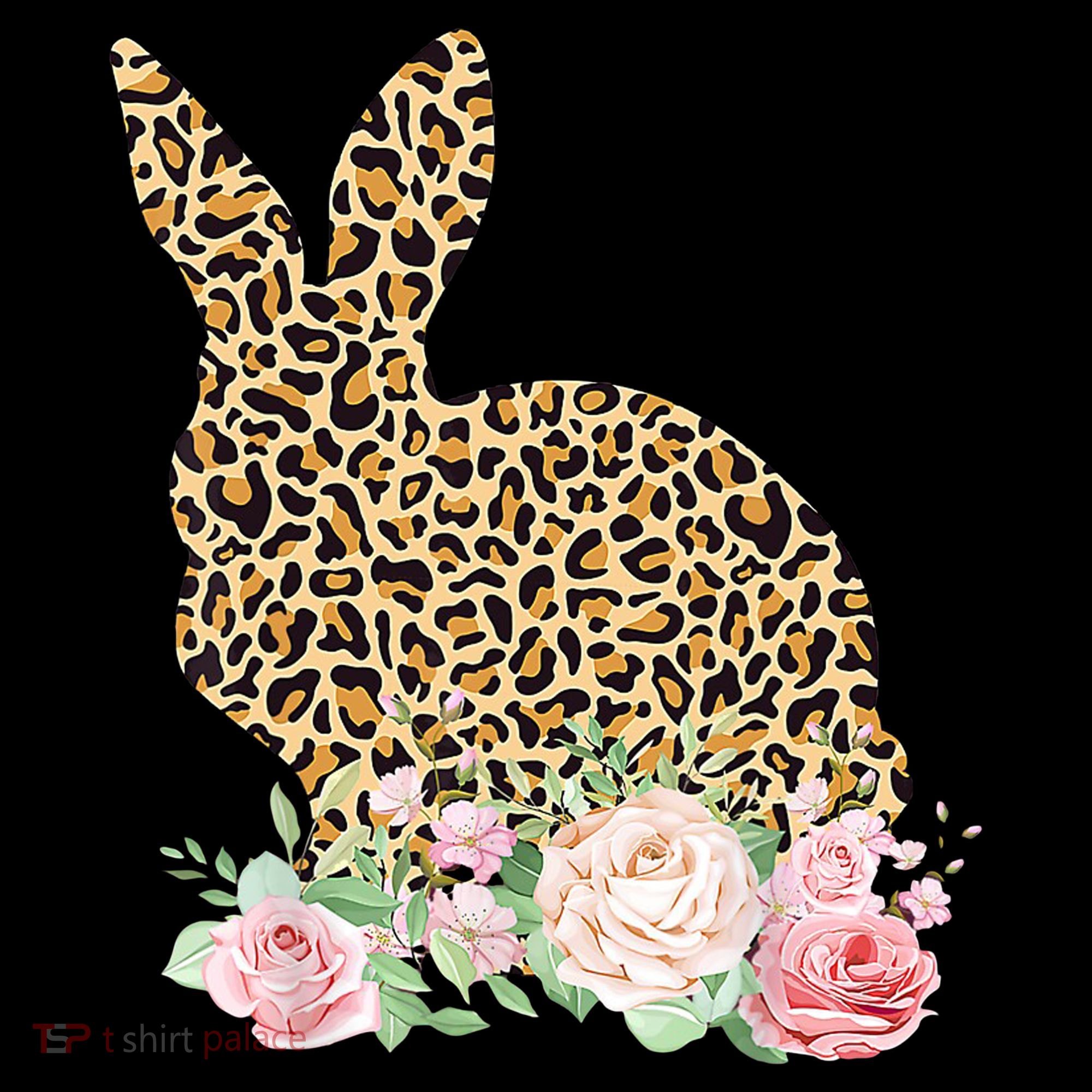 Leopard Floral Bunny Coffee Mug