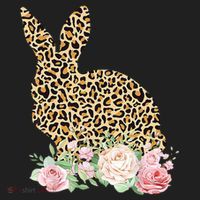 Leopard Floral Bunny Beanie thumb 2