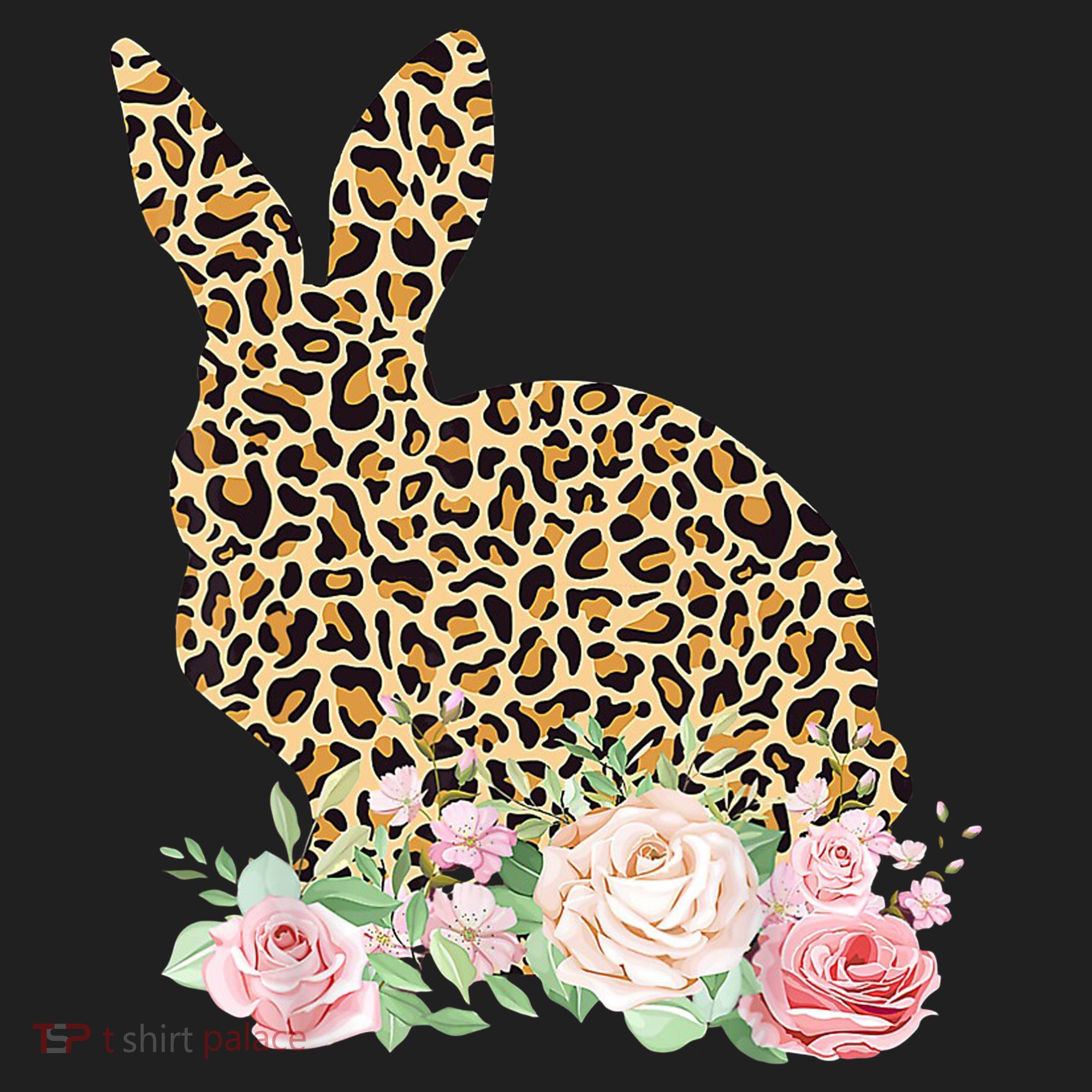 Leopard Floral Bunny Beanie