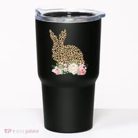 Leopard Floral Bunny Tumbler thumb 0