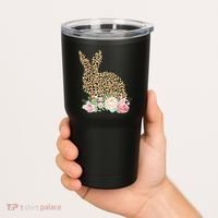 Leopard Floral Bunny Tumbler thumb 2