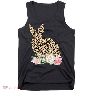 Leopard Floral Bunny Tank Top