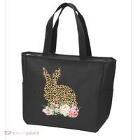 Leopard Floral Bunny Tote Bag thumb 3