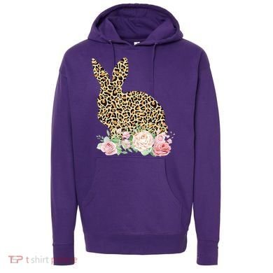 Leopard Floral Bunny Hoodie