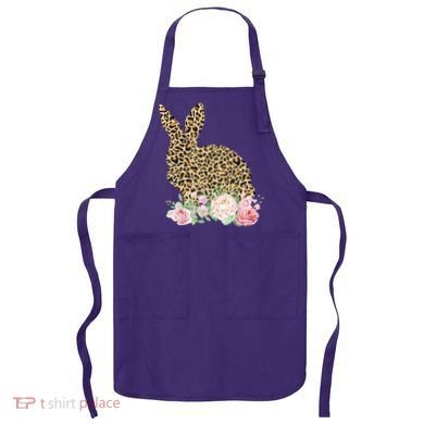 Leopard Floral Bunny Apron