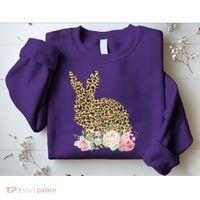 Leopard Floral Bunny Sweatshirt thumb 2