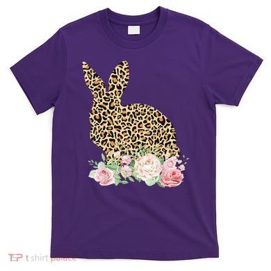 Leopard Floral Bunny T-Shirt