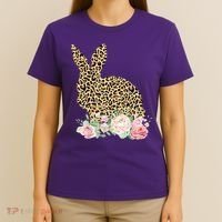 Leopard Floral Bunny T-Shirt thumb 4