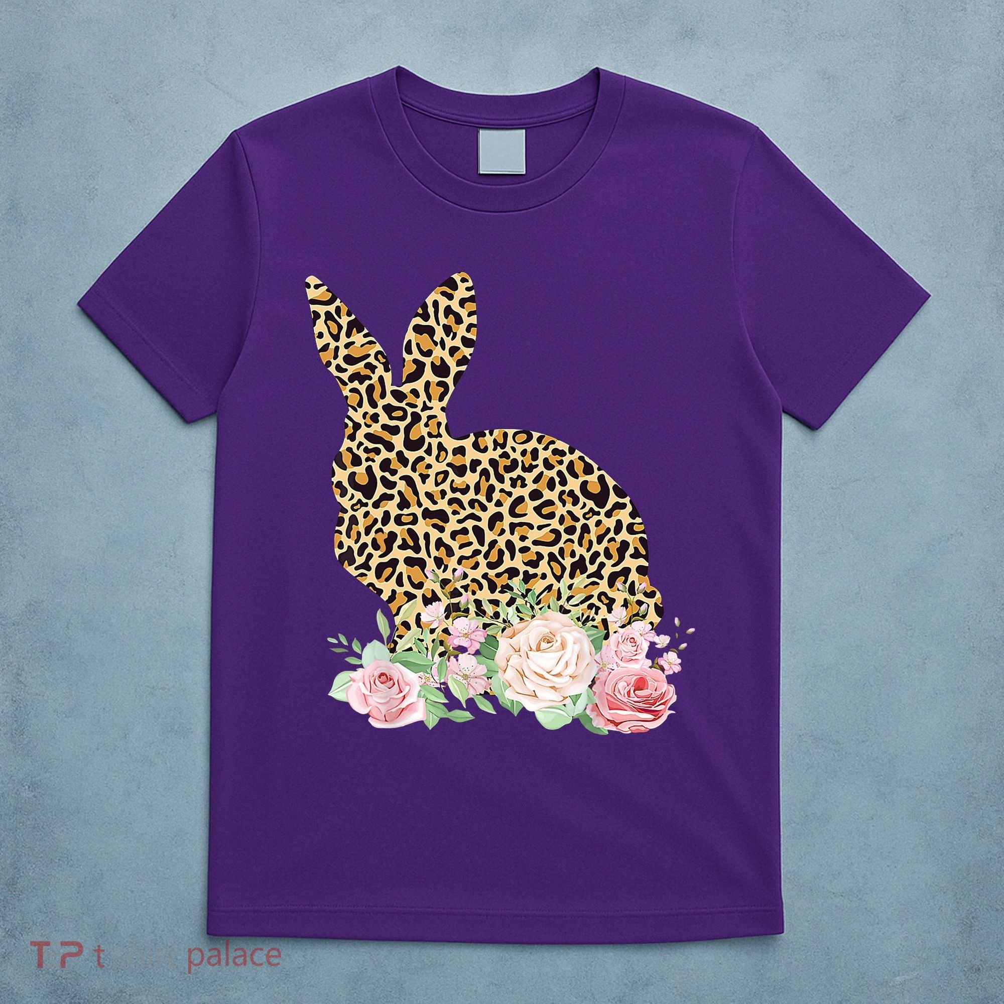Leopard Floral Bunny T-Shirt