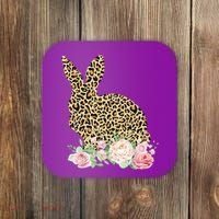 Leopard Floral Bunny Coaster thumb 0