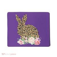 Leopard Floral Bunny Mousepad thumb 0