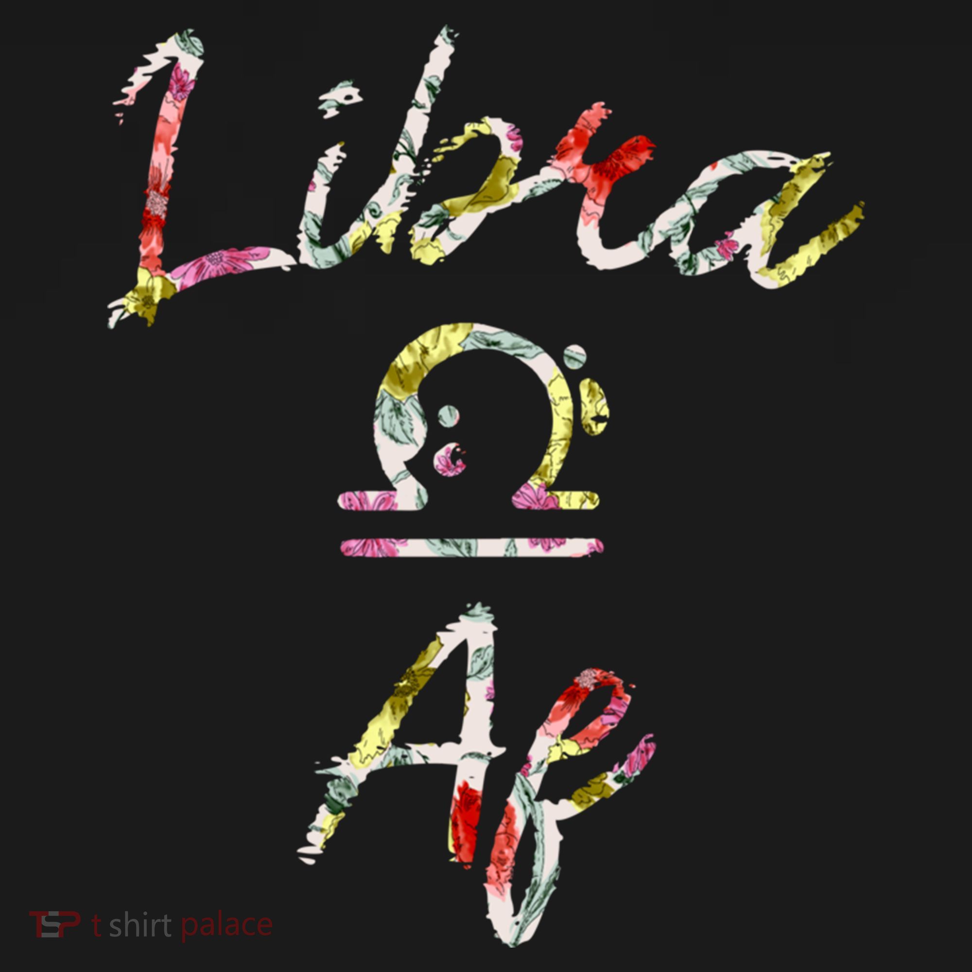 Libra Floral Born In September October Birthday Gift Libra Gift Ornament