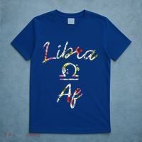 Libra Floral Born In September October Birthday Gift Libra Gift T-Shirt thumb 5