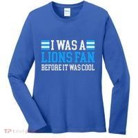 Lions Fan Before It Was Cool Lions Women's Long Sleeve Shirt thumb 0