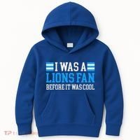 Lions Fan Before It Was Cool Lions Kids Hoodie thumb 0