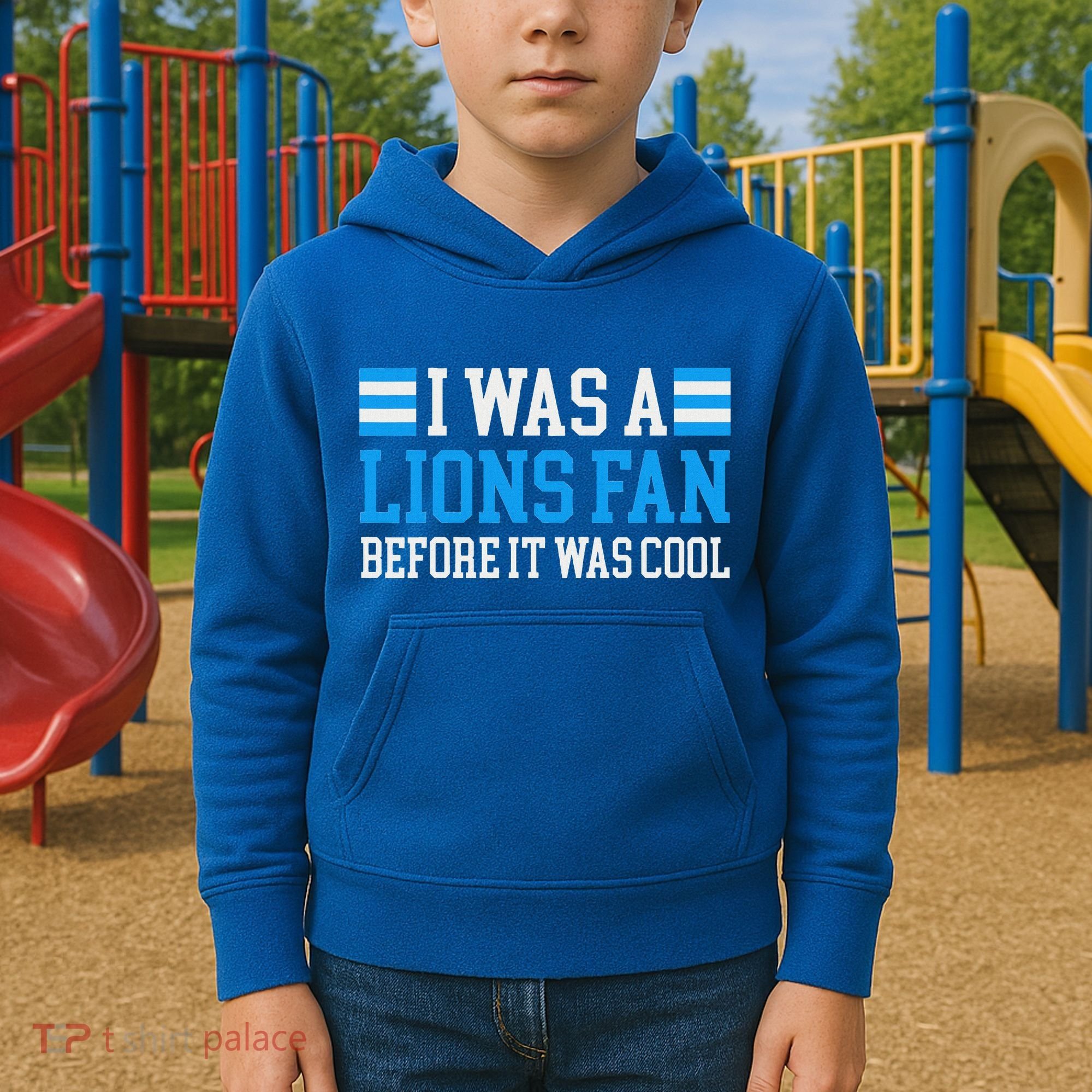 Lions Fan Before It Was Cool Lions Kids Hoodie