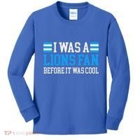 Lions Fan Before It Was Cool Lions Kids Long Sleeve Shirt thumb 0