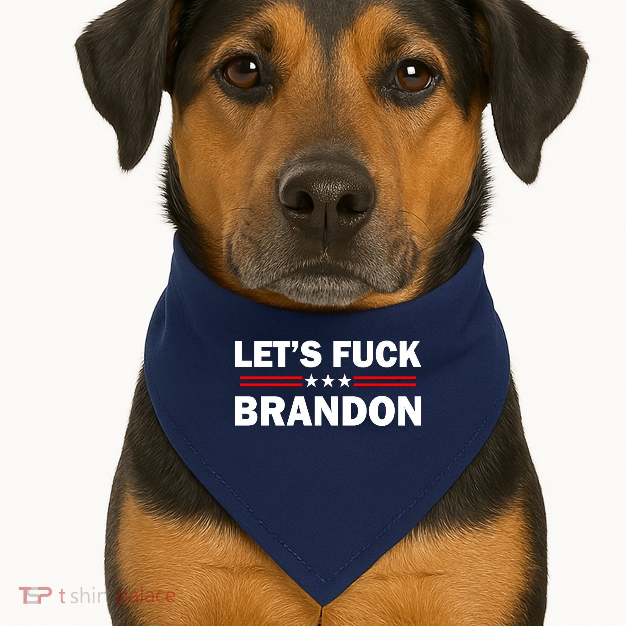 Let's Fuck Brandon Trump Rally USA-Made Doggie Bandana