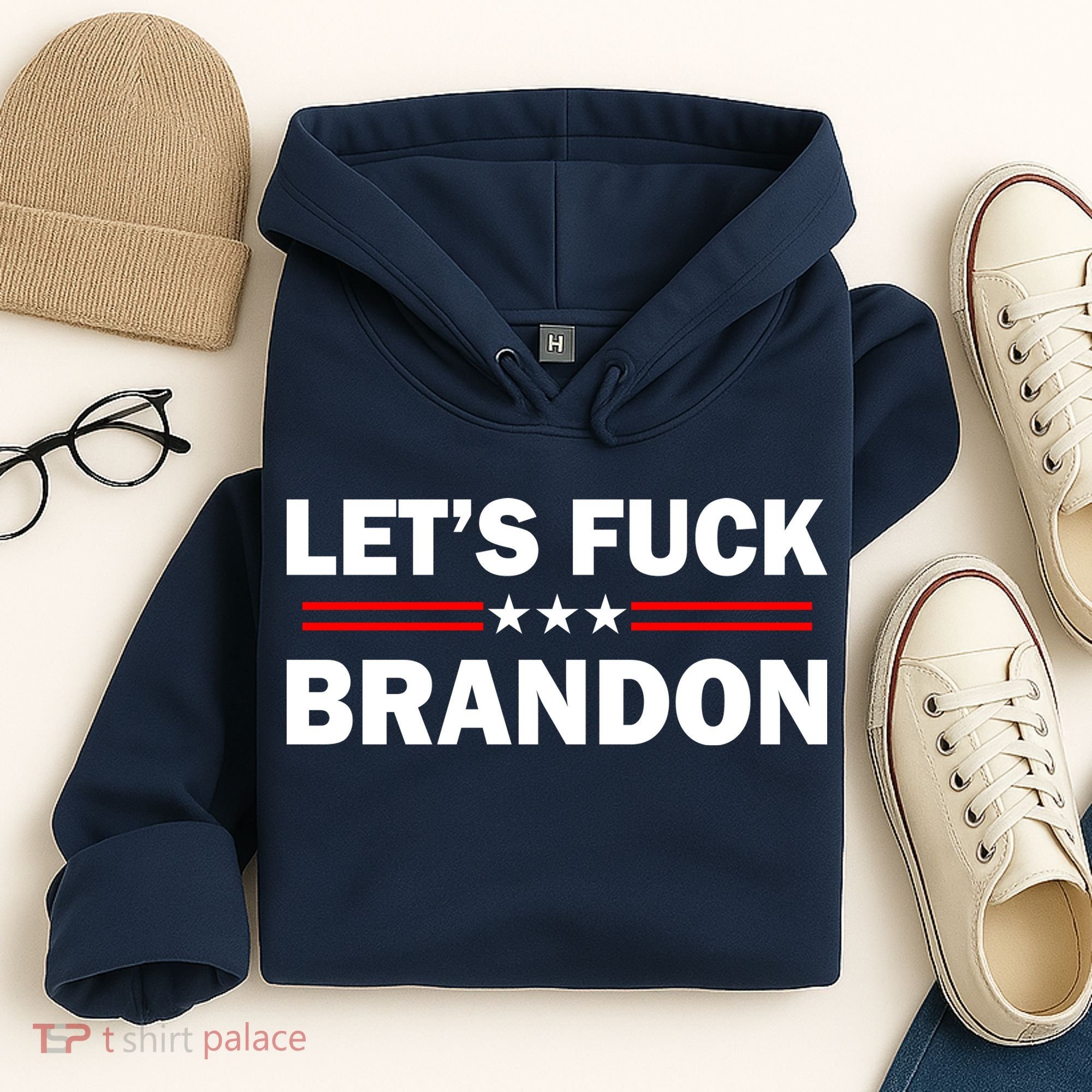 Let's Fuck Brandon Trump Rally Hoodie