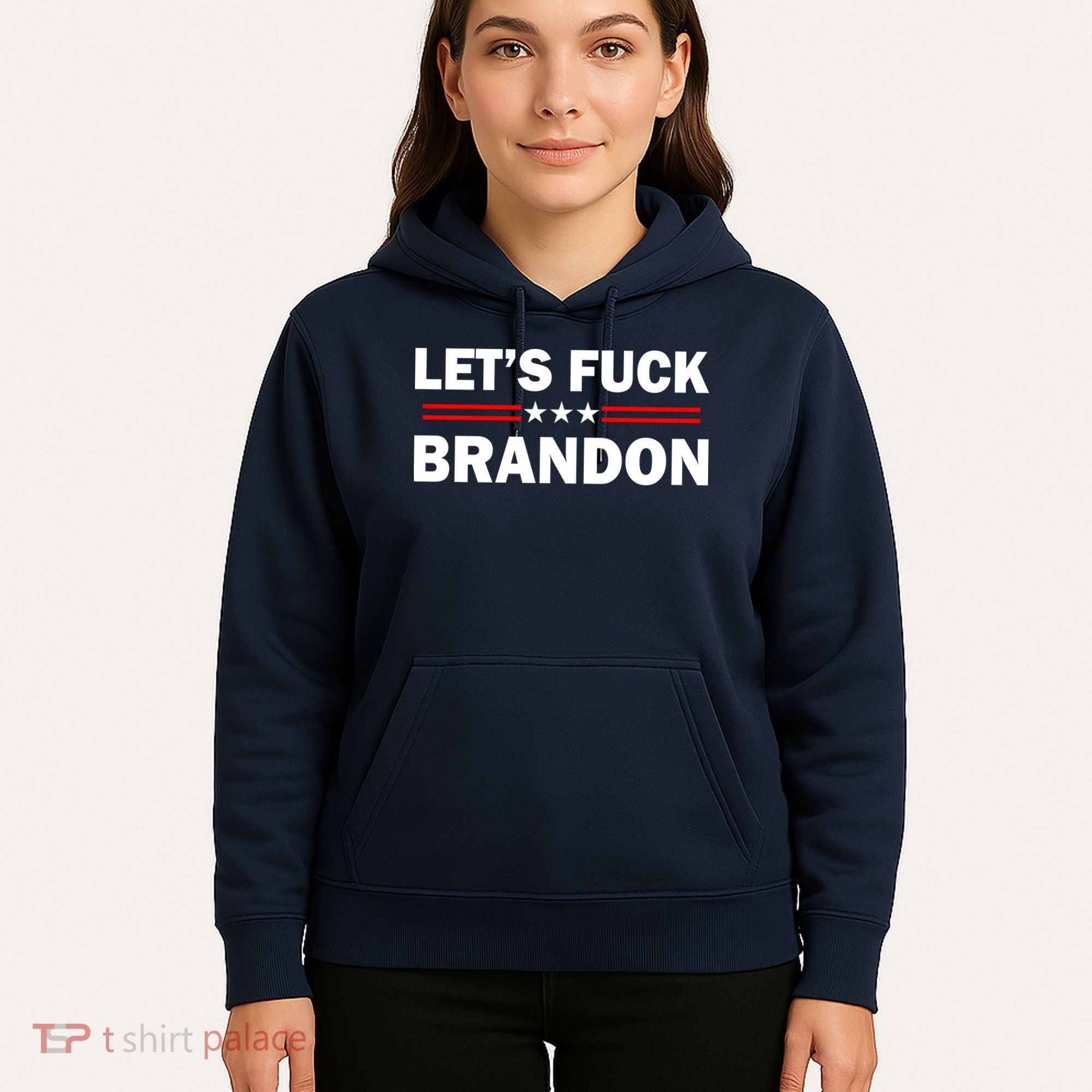 Let's Fuck Brandon Trump Rally Hoodie