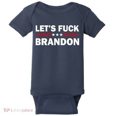 Let's Fuck Brandon Trump Rally Baby Bodysuit