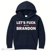 Let's Fuck Brandon Trump Rally Kids Hoodie thumb 0
