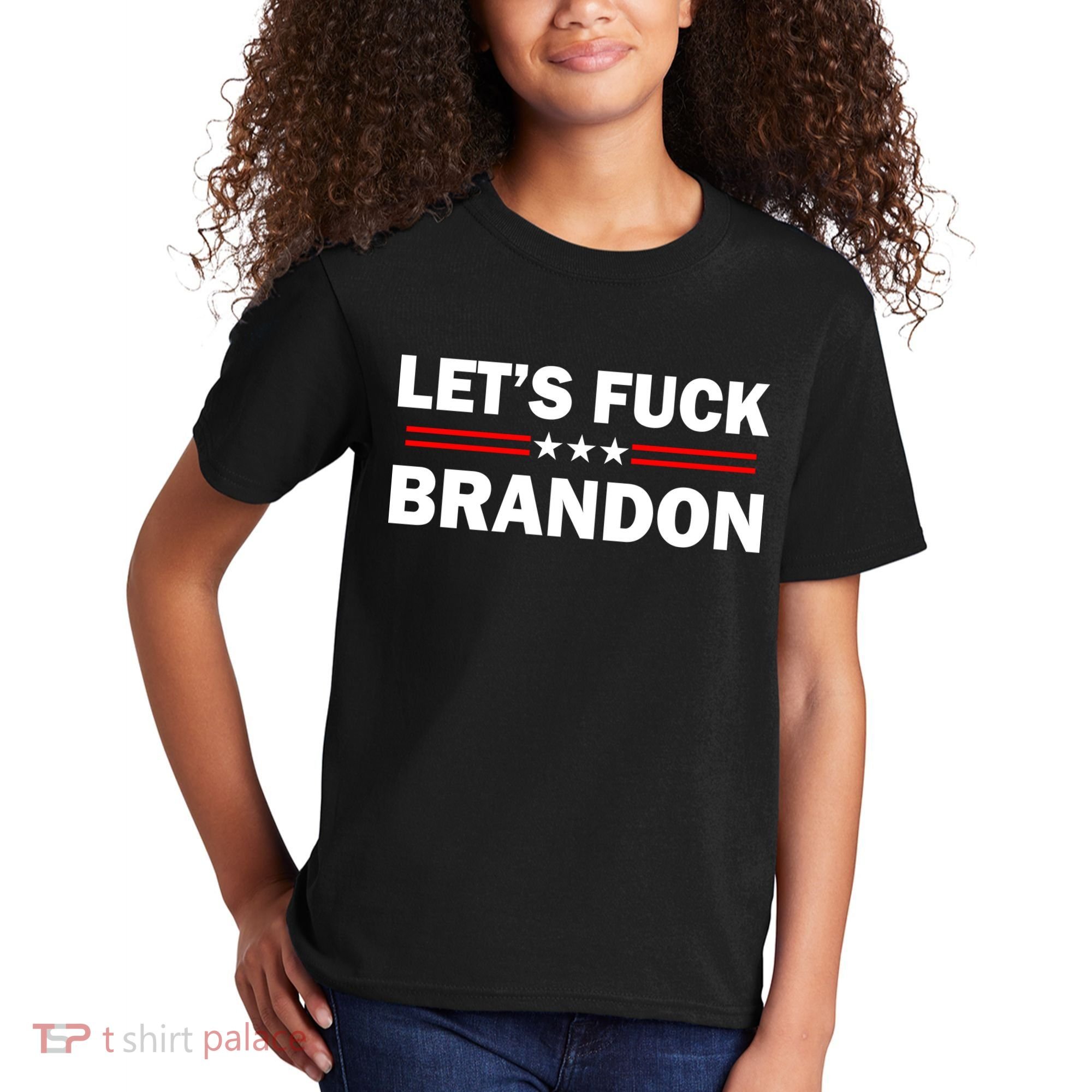 Let's Fuck Brandon Trump Rally Kids T-Shirt
