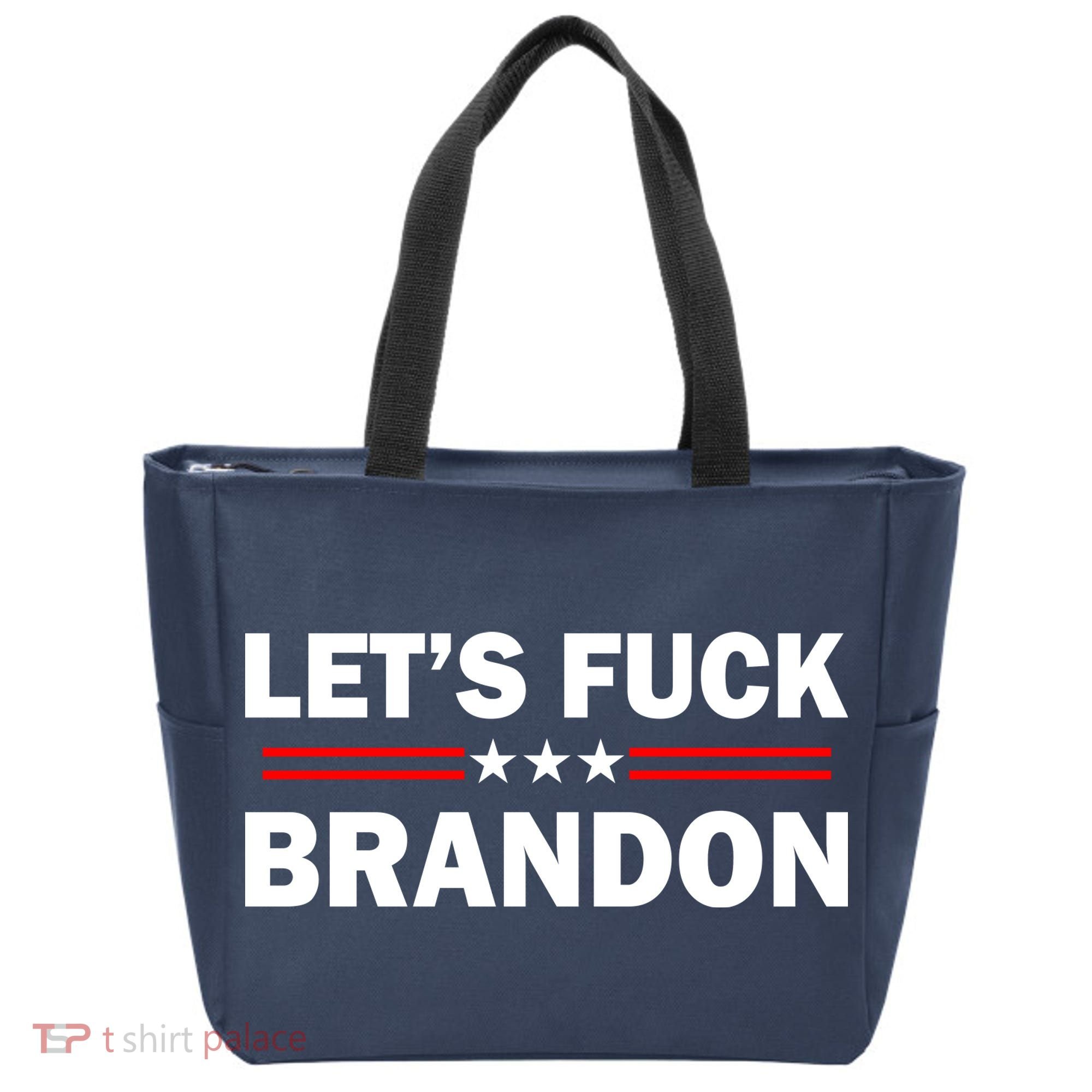 Let's Fuck Brandon Trump Rally Tote Bag