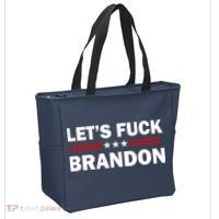Let's Fuck Brandon Trump Rally Tote Bag thumb 2